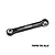 A black GPM Racing aluminium steering link for RC cars, featuring silver metal ball joints at both ends and the GPM Racing logo printed on the side.