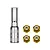 GPM 4.5mm Nyloc Wheel Nuts 4Pcs with Tool - Gold SCX30/005-GD