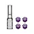 GPM 4.5mm Nyloc Wheel Nuts 4Pcs with Tool - Purple SCX30/005-P