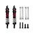 GPM Racing 71mm adjustable aluminium shock absorbers in red and black with extra springs and mounting hardware.