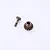 Two metal bevel gears for an RC car differential, one with a long shaft and one with a flat-sided hole, isolated on a white background.