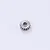 A small silver-coloured 17-tooth metal pinion gear for RC car transmissions, isolated on a plain white background.
