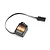 Spektrum SX112 micro analog surface servo with black casing, orange label, and attached wire lead with connector.