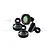 GPM Black Aluminium Shock Caps 4Pcs - Black SLADP/CAP-BK
