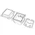 A technical line drawing of an MJX RC electronics box, showing the lid, main housing, and internal mounting plate components.