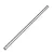 A simple line drawing of a straight metal driveshaft rod for an RC vehicle.