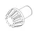 A black and white line drawing of a bevel gear component for an RC vehicle.