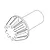 A black and white line drawing of a bevel gear component for an RC vehicle.
