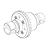 MJX RC Metal Front Complete Differential Assembly 16420G