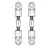 A technical line drawing of two adjustable RC turnbuckles shown side by side against a white background.