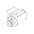 MJX RC Motor Assembly B284C