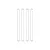 Four identical metal suspension arm pins arranged vertically against a white background.