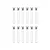 A technical line drawing showing twelve identical button head screws with partial threads arranged in two rows of six.
