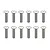 A line drawing illustration showing twelve identical binder head screws arranged in two rows of six.