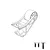 A black and white line drawing of an MJX RC wheelie bar assembly with three small screws shown below it.