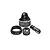 GPM Aluminium Shock and End Cap Set - Black MXDP-BK