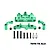 GPM Aluminium Steering Bellcrank and Drag Link Assembly with Hardware - Green MAKX048-G