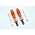 GPM Aluminium 100mm Adjustable Shock Absorbers 2Pcs - Orange MAS100F-OR-OR-BEBK