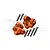 GPM Aluminium Rear Upper Suspension Link Mounts 2Pcs - Orange SB008-OR