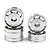 Yeah Racing 1.9" Aluminium Front and Rear 8W Spoke Rims 4Pcs - Silver WL-0185SV