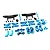 Yeah Racing Aluminium XM-01 Pro Aluminium Conversion Set - Blue TAXM-S01BU