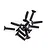 Rovan 4x15mm Coarse Thread Coutersunk Head Screws 10Pcs 68022