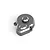 A grey anodized aluminium spur gear cover for Maverick RC vehicles, featuring a machined finish and mounting points.