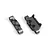 Two grey aluminium front suspension pin braces for Maverick RC vehicles, shown from an angled perspective on a white background.