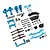Yeah Racing Aluminium Essential Suspension and Steering Conversion Kit - Blue TAGF-S01BU