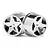 HPI 0.4" Q32 Super Star Chrome Rims Set 114279