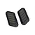 Two black plastic bonnet duct vents for 1/10 scale RC car bodies.