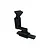A black Pandora RC over muffler accessory with an adjustable mounting bracket, isolated on a white background.