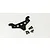 Kyosho carbon fibre rear shock tower with included black screws and nuts on a white background.