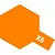 A graphic representation of a Tamiya paint colour swatch in orange with the text X6 printed in white.