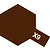 A graphic representation of Tamiya X-9 Brown Gloss Enamel paint, featuring a brown hexagon with the text X9 in white.