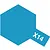A graphic icon representing Tamiya X-14 Sky Blue paint, featuring a blue hexagon with a smaller rectangular tab extending from the bottom right labeled X14.