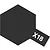 A graphic icon representing Tamiya X-18 paint, featuring a dark grey hexagon with a rectangular tab labeled X18 in white text.