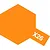 A graphic representation of the Tamiya X-26 Clear Orange paint label featuring a hexagon shape with the text X26.