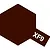 A digital swatch of Tamiya XF-9 Hull Red paint, represented as a dark brown hexagon with the text XF9 in white.