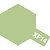 A digital color swatch representing Tamiya XF-14 J.A. Grey paint, showing a light grey-green hexagonal shape with the text XF14.