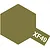 A hexagonal swatch of Tamiya XF-49 Khaki paint with the text XF49 printed in white on a small rectangular extension.