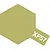 A hexagonal swatch of Tamiya XF-57 Buff paint color with the text XF57 printed in white on a small rectangular extension.