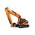 HuiNa 1551 Long Arm RC Excavator Electric Tracked 1/14 Scale RTR - Orange 1551