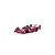 Kyosho Mini-Z Jaguar XJR-14 painted body shell in purple and black livery with number 3, shown from a front-quarter angle on a white background.