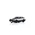 Kyosho Mini-Z Toyota Sprinter Trueno AE86 painted body shell in white and black, featuring pop-up headlights and black wheels.