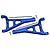 GPM Blue Aluminium E-Revo VXL 2.0 Front Upper Suspension Arms 2Pcs w/ Hardware ER2054-B