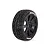 Louise 3.3" B-Rocket Tyres on Black 8 Spoke Rims - Glued Wheels 2Pcs L-T3190B