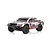 Team Associated Pro2 SC10sw RC short course truck in white with red and blue racing decals on a white background.