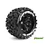 Louise 3.8" MT-Uphill Tyres on Black Rims - Glued Wheels 2Pcs L-T3219BH