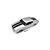 A silver Kyosho 1/10 scale Chevy Chevelle SS 454 RC car body shell with black racing stripes, shown from a high-angle view on a white background.